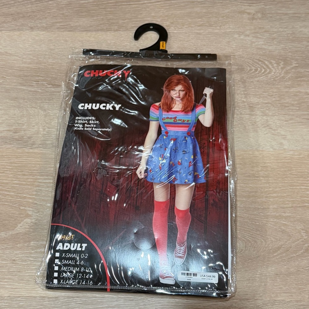 Spirit Chucky Costume with Red and Blue Outfit